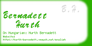 bernadett hurth business card